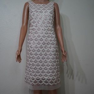 Pink & Cream Elegant Dress